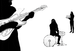 rock band Sticker by Vacation Forever