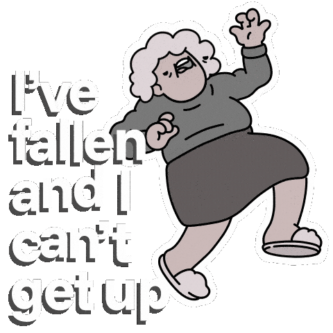 Animation Ive Fallen Sticker by doodles