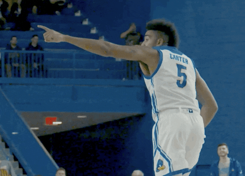 lets go basketball GIF by Delaware Blue Hens