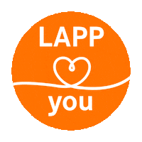 lappgroup heart orange cables lapp Sticker