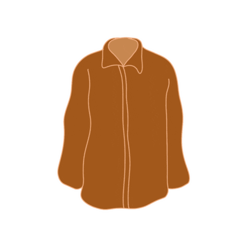 britticreative fall autumn shirt flat Sticker