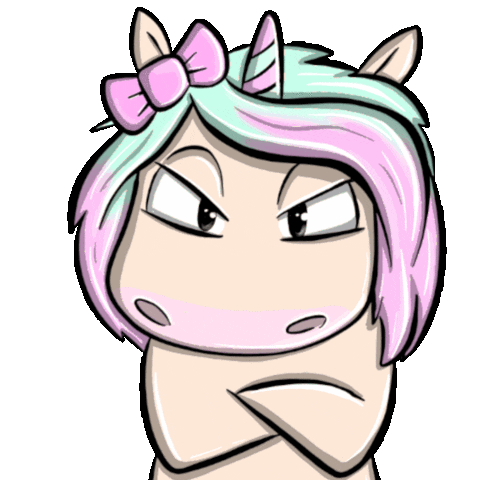 Mina Einhorn Sticker by glitzerimkopf