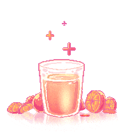 psarincedoigts drink orange pixel art orange juice Sticker