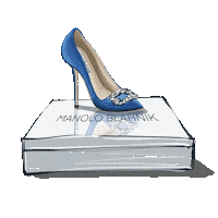 olgakaminskaya blue shoes carrie manolo blahnik Sticker