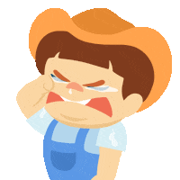 Sad Ffs Sticker by Family Farm Seaside