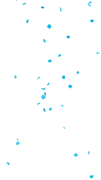 blue giphetti Sticker