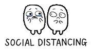 Stay Home Keep Your Distance Sticker by SGAG