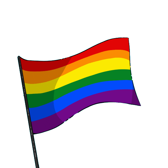Gay Pride Rainbow Sticker by Hello All