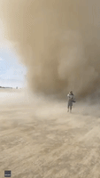 Burning Man Attendee Who Ran Through Massive Dust Devil Says It Was 'Not Fun'