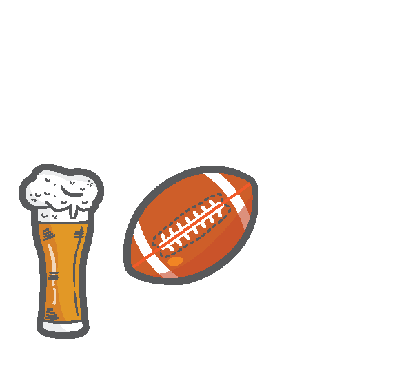 footballuweizen giphyupload football drink review Sticker