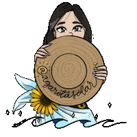 Girassol Chapeus Sticker