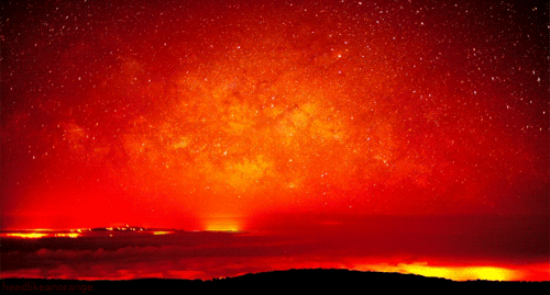 milky way landscape GIF by Head Like an Orange