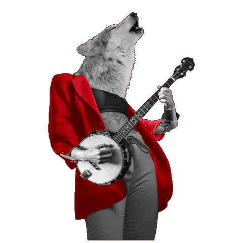 Wolf Musician Sticker by EdinburghFringeFestival