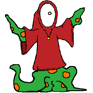 churchofdivineapathy eye alien church blink GIF