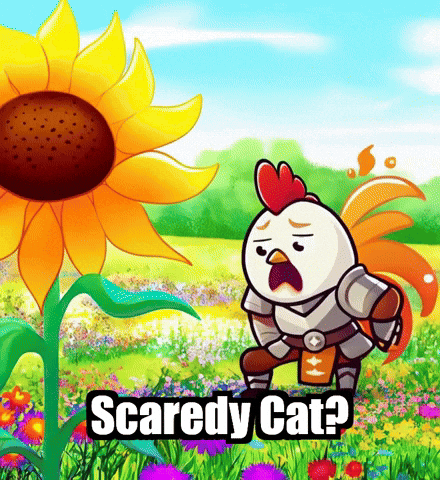 Scared Scaredy Cat GIF by Zorooster