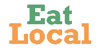 Eat Local Sticker by Well Design Studio