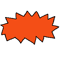 News Orange Sticker