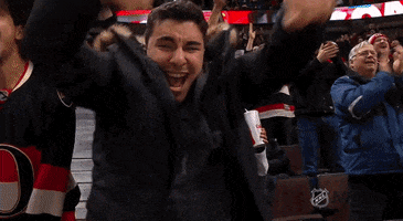 Happy Ice Hockey GIF by NHL