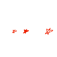 Red Stars Sticker by Trouble Andrew