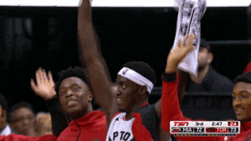 Happy Toronto Raptors GIF by NBA