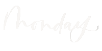Monday Lettering Sticker