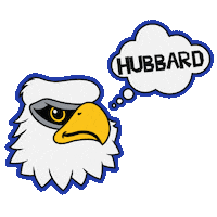 thehubbardeagle hubbard the hubbard eagle hubbard eagles Sticker