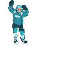 Skating Ice Hockey Sticker by Celly