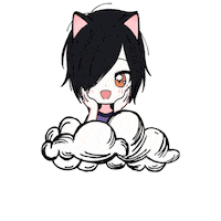 Kitten Manga Sticker