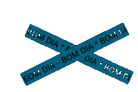 Bom Dia Letreiro Sticker