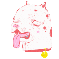 lexik hot dog hungry blink Sticker