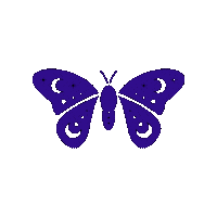 mooncatofficial butterfly mooncat Sticker