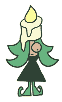 Sad Christmas Tree Sticker