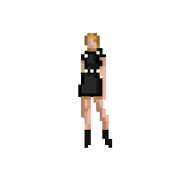 chelscore woman pixel art fashiontech chelscore Sticker