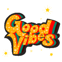Happy Good Vibes Sticker by Lauren Fox