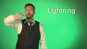 sign language lightning GIF by Sign with Robert