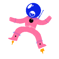 Space Rocket Sticker