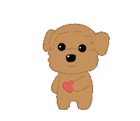 In Love Dog Sticker
