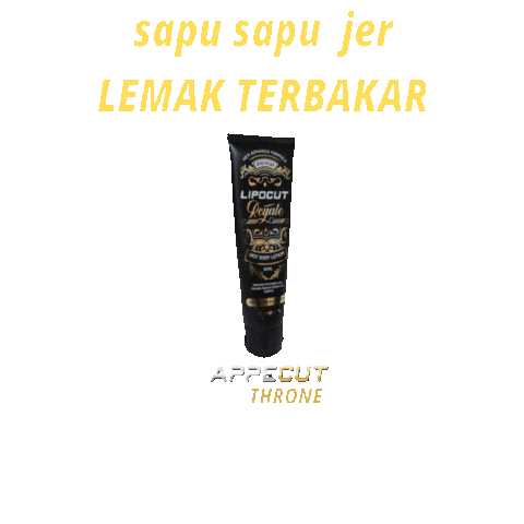 appecutthrone giphygifmaker diet appecut nak kurus Sticker