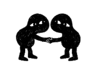 mytwofront handshake twofront two front loveyourtwofront Sticker