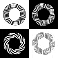xponentialdesign black and white minimal simple geometry GIF
