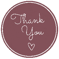 Thanks Love Sticker by Littlefoxx Store