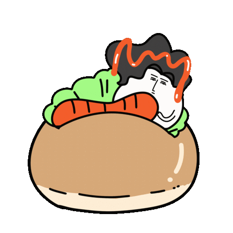 パン たまご Sticker