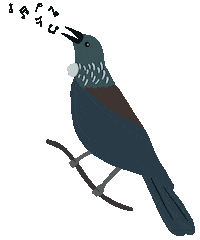 RebeccaTiana new zealand kiwi nz kiwiana Sticker