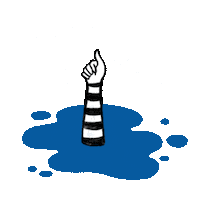 lalabohang good bye drowning lala bohang lalabohang Sticker