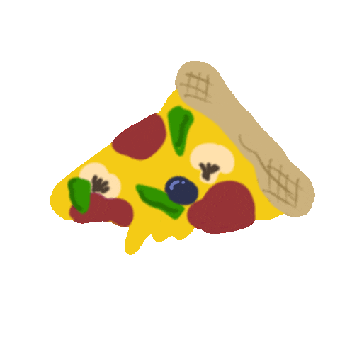 Hungry Pizza Sticker