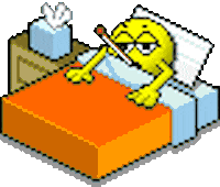 sick get well soon STICKER