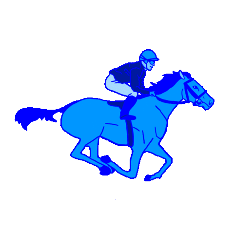 horse race Sticker by Alex Lumain