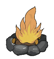 SEOINU fire outdoor bonfire seoinu Sticker