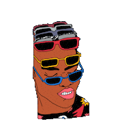 hi_webad man glasses webad hiwebad Sticker