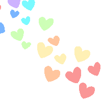 rainbow hearts Sticker by Axol and Friends